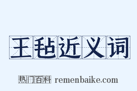 王毡近义词是什么意思的图片